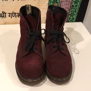Vintage Burgundy Dr. Martens Boots
